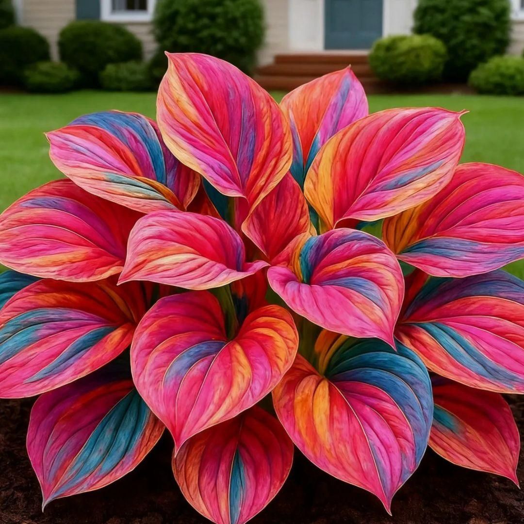 🌿 Rare Multicolor Hosta Seeds (Pack of 6 Color Seeds)